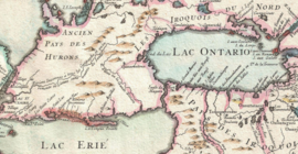 Coverbild: Kartenausschnitt Nordamerika, Eriesee, Ontariosee