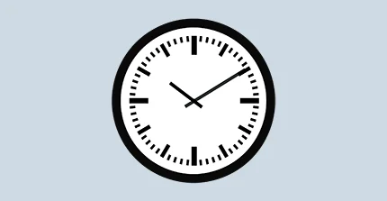 Zeichnung einer Uhr