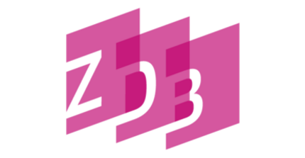 ZDB Logo magenta auf weissem Hintergrund