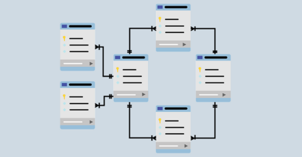 Datenbankstrukturnetz