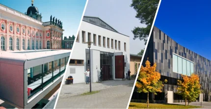 UB Potsdam Collage der drei Standorte
