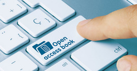 Tastatur mit Extrataste "Open access book"