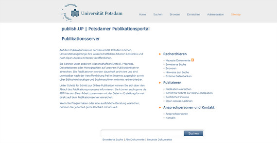 Screenshot publish.UP