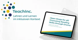 Tablet mit Titel der Publikation